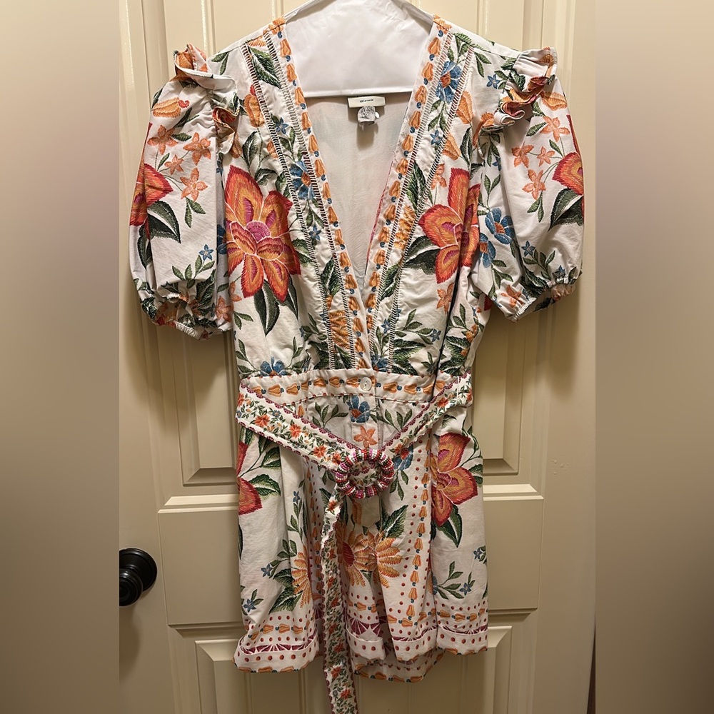 Farm Rio short romper size XL. Like new